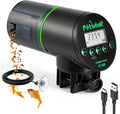 Automatic Fish Feeder for Aquarium Easy Setup & 4 Timers Black