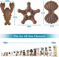 NEZIN Dog Toys for Aggressive Chewers, Indestructible Toys for Large Dogs, Dog Chew for Large Medium Small Breed, 3 Pack Super Chewer with Tough Nylon, Gift for Dogs