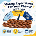 hotspot pets Braided Bully Sticks for Dogs -6 Inch Stix (10 Pack) Premium All Natural Long Lasting, Low Odor, Twisted Be