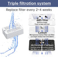 Cat Water Fountain Replacement Filter, 8 Pack Cat Fountain Carbon Filters and 2 Pack Foam Filters for Ceramic Pet Drinking Fountain and Stainless Steel Pet Water Fountain (8+2 Pack)