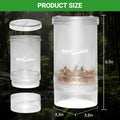 REPTI ZOO Reptile Cricket Calcium Powder Mixer, Transparent Cricket Keeper Shaker for Bearded Dragon Gecko Snake Lizard 