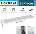 26 Pack Scat Mat for Cats - 3.3 x 16.7 Inch Cat Deterrent Mat to Keep Cats Out of Yard Permanently, Dog and Cat Spikes M