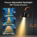 Desktop Aquarium Mini Tank Kit, 1.2 Gallon Rimless Cube with Filter, LED Spotlight, Black Background, Glass Construction