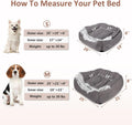 MIXJOY Dog Beds for Medium Large Small Dogs, Rectangle Cave Hooded Blanket Puppy Bed, Luxury Orthopedic Cat Beds for Indoor Cats, Warmth and Machine Washable (25 inches, Grey)