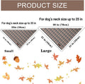 Unique style paws Dog Bandana, 1PC Washable Square Fall Dog Scarfs for Small Medium Large Dogs Adjustable Dogs Bib Scarf