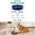 vancasso Slow Feeder Dog Bowl, 1.5 Cup Ceramic Puzzle Dish for Medium Breed