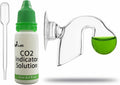 Glass Nano CO2 Drop Checker with Solution for Planted Aquarium System - CO2 Concentration Monitor Set (Nano Drop Checker