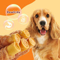 Jungle Calling Dog Treats Smoked Chicken Wrapped Rawhide Rolls, High Protein Dog Chews, Long Lasting Chews for Medium and Large Dogs, 10.6 Oz, About 10 Count