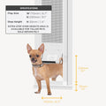 Hakuna Pets V2 Patio Pet Door Screen Insert Panel for Sliding Doors, Fits Door Track Min Ht 55.12" to Max Ht 84.25",UV R