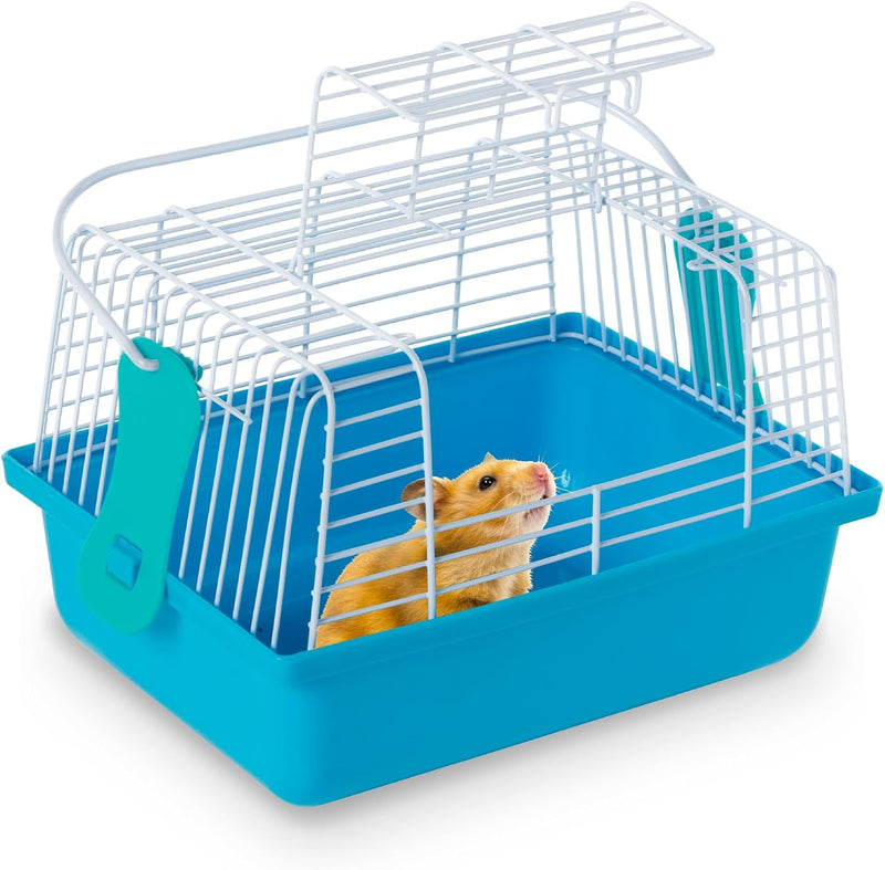Prevue Pet Products Small Animal Travel Carrier Hamster, Bird - Blue