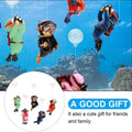 2-Pack Tank Decorations, Cute Little Diver, Aquarium Decoration Accessories Ornaments with Float Ball, Playmate for Tank