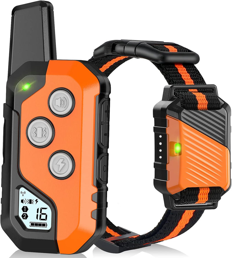 PIOUNS Shock Collar for Dogs, Dog Training Collar with Remote, 3 Modes