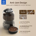PAPIFEED Automatic Cat Feeder with App, WiFi Auto Cat Feeder, 3L Slow-Feed Cat Food Dispenser for Dry Food, Dual Power S