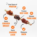 Good 'n' Fun Kabobs Long-Lasting Dog Treat Made With Real Protein, 48 oz
