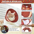 KOOLTAIL Cat Cone Collar Soft, Adjustable Cat Cones to Stop Licking, Foldable Donut Water Resistant Pet Recovery Neck E 