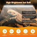 UVB Light for Reptiles Bearded Dragon, 2 Pack T5 UVB Reptile Light UVB Bulb 10.0 24W UVA UVB Reptile Light Bulb Terrariu