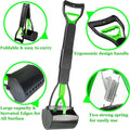 WOILIFE 32" Pooper Scooper for Large Small Dogs Heavy Duty, Long Handle Poop Scoop for Yard, Grass, Gravel, Dog Poop Grabber with High Strength Material and Durable Spring