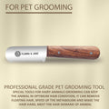 Professional Stripping Knife, Right handed, 3 inch blade (Stainless Steel) (Coarse, Rosewood)