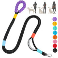 JSXD Dog Leash,5 FT Heavy Duty Dog Training Leash,Double Handle Comfortable Padded Hands Free Dog Leash,Adjustable Crossbody Waist Leash for Small Medium Large Dogs(Black)