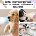 Puppy Kitten Nursing Bottle 3.4oz - Small Animal Feeding Kit with Nipples | Hand Feeding Supplies for Puppies, Kittens, 