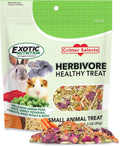 Herbivore Treat (3 oz.) - Healthy Natural Mixed Treat - Sweet Potatoes, Carrots, Green Peas, Oats, Rose Petals - For Chi