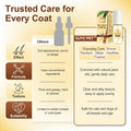 Pet Coat Care Oil, Coconut & Jojoba Infusion | Nourishing Serum to Reduce Stubborn Knots, UV Heat Shield; Anti-Static Lipid Repair for Dry Damaged Fur, Lick-Safe Treatment Dogs Cats, 1.69 fl. oz