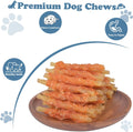 Pawant Dog Treats Soft Chews Rawhide Free Chicken Wrapped Cod Sticks for Puppy Training Snacks Dog Chews Treats 2lb