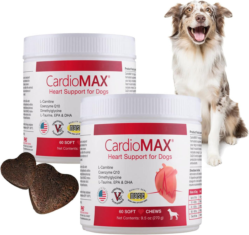 Heart Support Supplement for Dogs-Vet-Formulated, Antioxidant-Rich-L-Taurine, L-Carnitine,EPA,DHA,CoQ10-Aids Circulatory