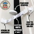 Door Buddy Cat Door Latch & Stopper. Adjustable Dog Proof Door Strap for Cats. Dog Proof Litter Box & Cat Feeder. Simpler Pet Gate Alternative. No Cut Cat Door Interior Door.