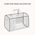 Soft Sided cat Carrier Bag Breathable Mesh Cat Dog Travel Carrier with Hand & Adjustable Crossbody Shoulder Strap (Grey,