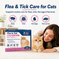 Topical for Cats – Topical Flea & Tick Care – for Cats 1.5+ lbs, 8 Weeks+,3 Monthly Doses