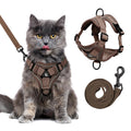 Large Cat Harness and Leash Set for Walking - Escape Proof Adjustable Vest, Reflective Breathable Mesh with 4 Buckles for Big Cats