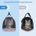 BurgeonNest Cat Carrier for Large Cats 20 lbs,Medium Pet Under 20 lbs,2 Puppy and Small Dogs with Unique Side Bag,Top Load Pet Carrier Soft-Sided Escape Proof with 4 Ventilated Windows
