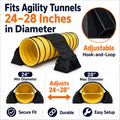 Japard Upgraded 4 Pack Dog Agility Equipment, Tunnel Sandbags