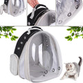 Front Expandable Large Cat Backpack Carrier, Fit up to 18 lbs, Space Capsule Bubble Window Pet Carrier Backpack for Large Fat Cat and Small Puppy