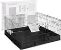 Aivituvin Pet Playpen Guinea Pig Cage Small Animal Rabbit Exercise Pen with Waterproof Floor Liner - Extension Playpen O
