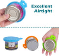 PetBonus 3 Pack Silicone Pet Can Cover Lids, Universal Size for Dog Cat Food, 1 fit 3 Standard Size Can Tops, BPA Free Dishwasher Safe (Blue, Green, Orange)