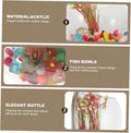 Wall Bowl Wall Hanging Fish Bowl Fish Bowls for Centerpieces Hanging Hydroponic Planter Wall Fish Tank Acrylic Vase Indo