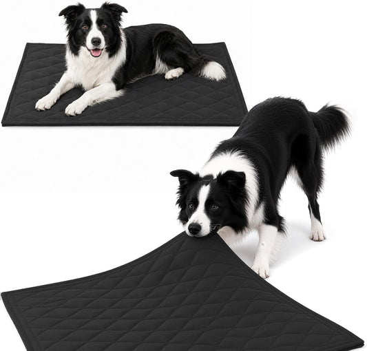HOMBYS 1300GSM Heavy-Duty Chew Proof Dog Crate Mat for Large Dogs, 35"x22"
