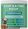 PAWFECTCHEW Coprophagia Deterrent for Dogs & Breath Aid Support - No Poo Chews for Dogs w/Probiotics, Digestive Enzymes Stop Dog Poop Eating - Stool Eating Deterrent - Made in USA