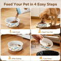 40Pack Disposable Dog Bowls, 16oz Paper Pet Bowls for Cats and Dogs