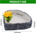 Reptile Corner Food Bowl Water Dish,Snake Feed Dish with Artificial Plant Reptile Water Bowl Terrariums for Bearded Drag