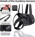 Dog Sling for Large Dogs Hind Leg Support, Adjustable Soft Padded Harness for Weak, Injured, or Disabled Back Legs, Help