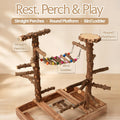 Bird Perch Stand, Multi-Layer Bird Playground, Parrot Cockatoo Parakeet Chew Toys