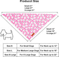 ADOGGYGO Halloween Dog Bandanas Girl, Pink Pumpkin Ghost Dog Scarf