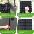 Ice Boots for Horse of 4 Ice Pack Wraps for Horse Leg, Black