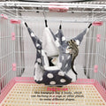 LEFTSTARER Rat Ferret Sugar Glider Cage Hammock Bedding Small Pet Cage Accessories Toy Triple-Layer Hammock Bedding for 