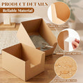 Lounsweer 4 Pack XXL Disposable Litter Boxes, Jumbo Cardboard High Sided