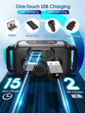 DINJOO Smart Bark Collar - Rechargeable Anti Barking Training Collar with 8 Adjustable Sensitivity, Beep & Shock (Dark B