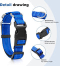 Reflective Martingale Dog Collars. Dog Collar with Quick Release Buckle. Adjustable Soft Padded Breathable Nylon Pet Col